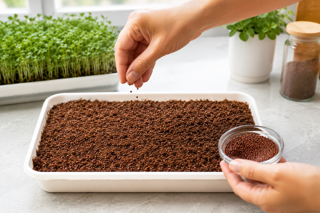 How to Sow Microgreen Seeds — The Right Way to Get Even Germination