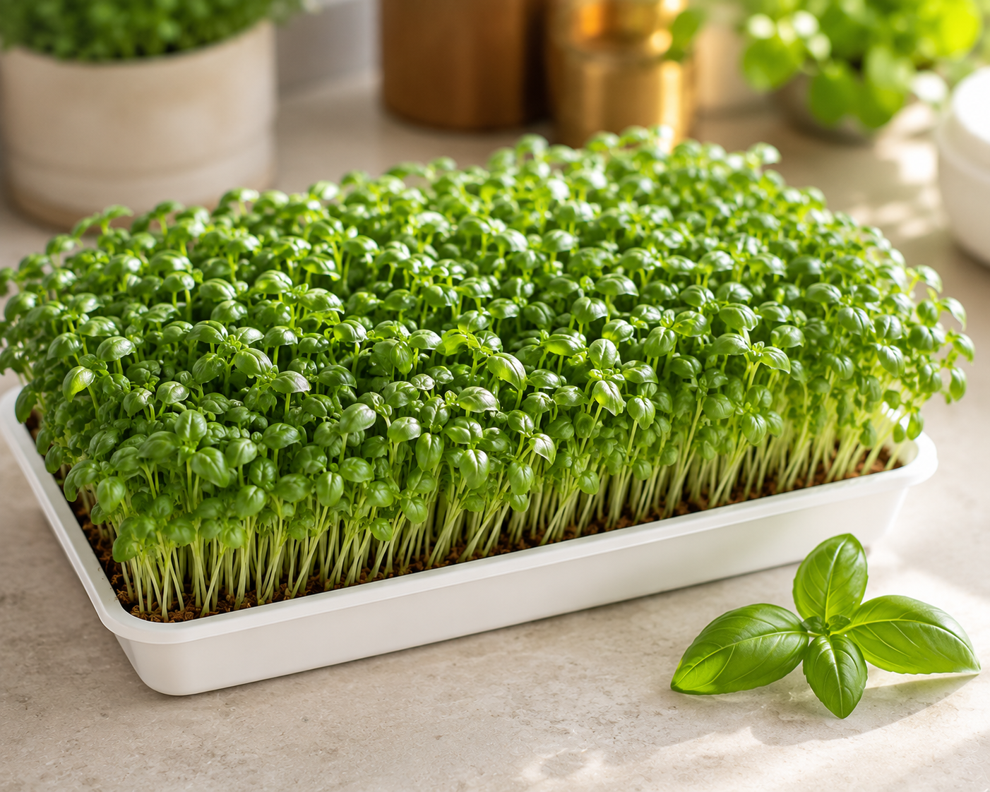 How to Grow Basil Microgreens at Home in India