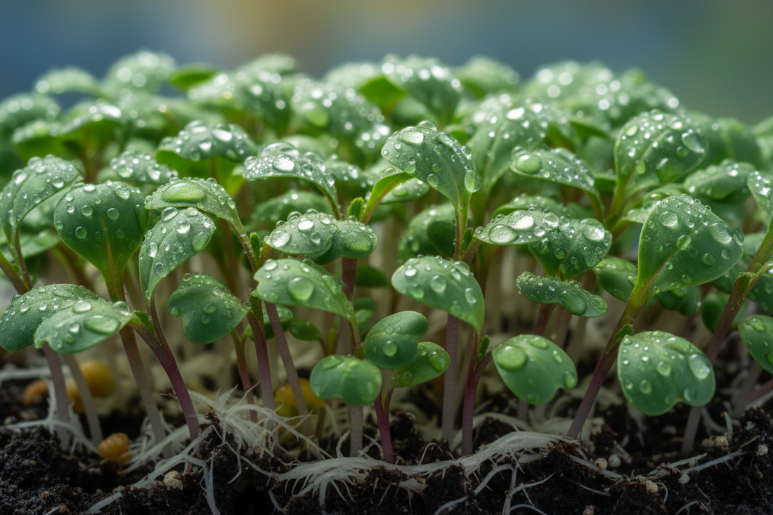 White mold vs root hairs on microgreens comparison guide - BageechaBox