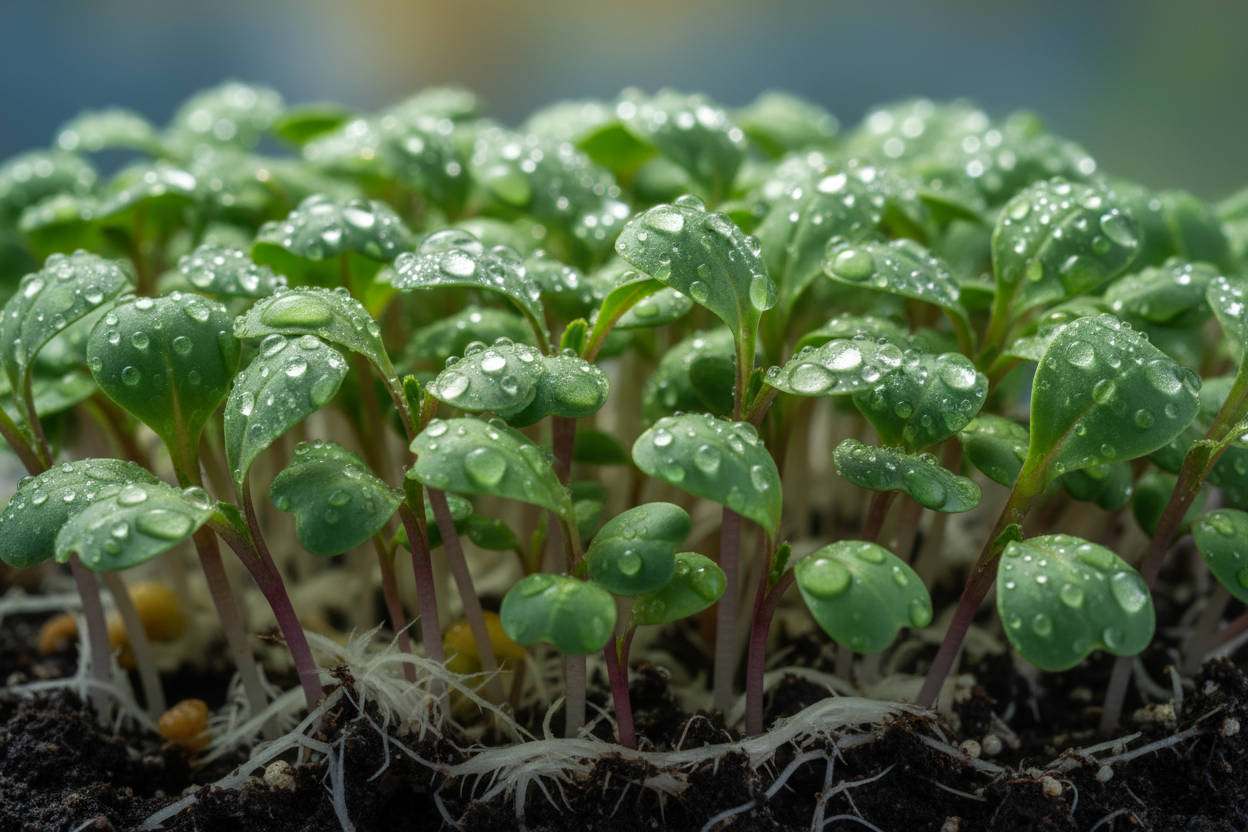 White mold vs root hairs on microgreens comparison guide - BageechaBox