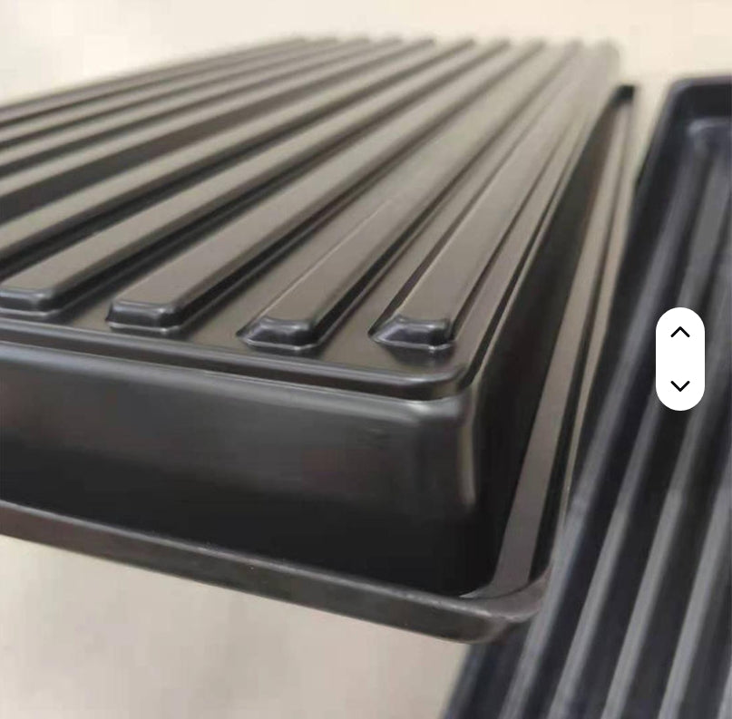 BageechaBox 10x10 solid tray back view – non-toxic PS material, stackable design
