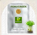 Fenugreek microgreen seeds - organic methi seeds for growing aromatic microgreens