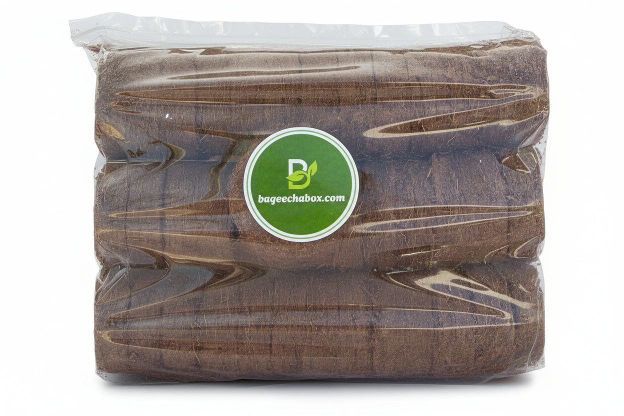BageechaBox cocopeat NPK disc fully expanded – slow-release nutrients for stronger microgreen germination
