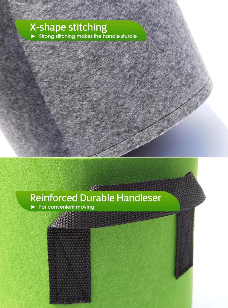 BageechaBox 10-gallon grow bag with handles – reusable, lightweight, foldable fabric planter