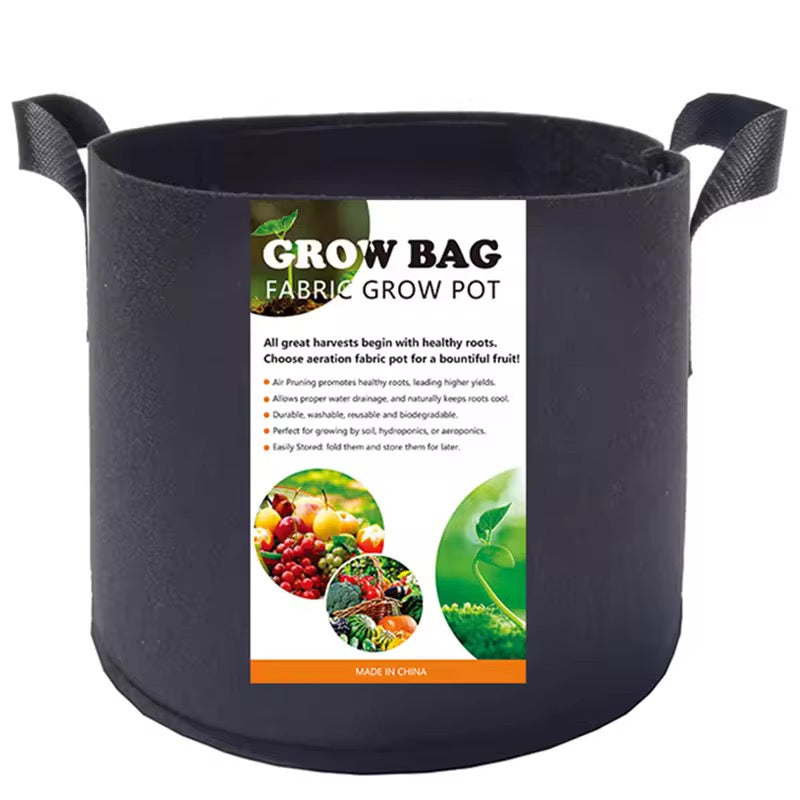 10 gallon fabric grow bag – breathable nonwoven planter
Reusable eco‑friendly grow bag – round black 10 gallon
Air‑pruning fabric planter – 260 gsm strength
Indoor outdoor gardening bag – vegetable planter