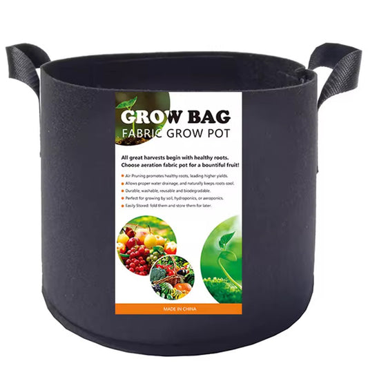 Grow Bags for Plants - Nonwoven Fabric, Breathable, Eco friendly, Reusable - 10 Gallon (black color) - Available from 18 Oct.