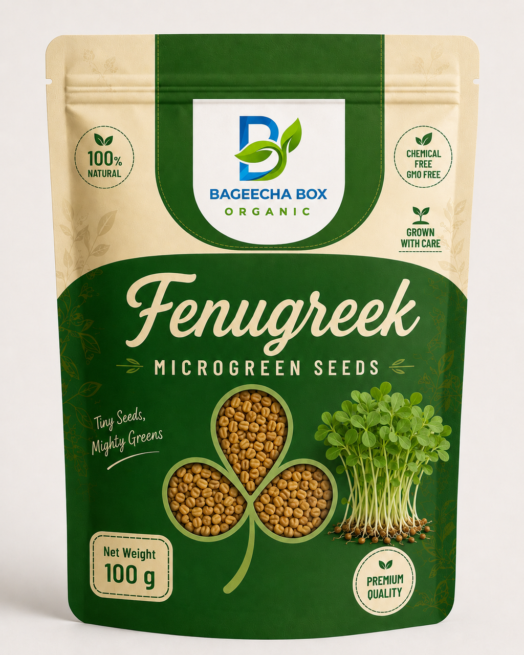 Fenugreek Methi microgreen seeds – India's easiest, 6-8 day harvest | BageechaBox