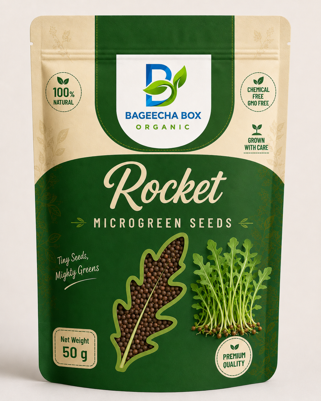 Rocket Arugula microgreen seeds – peppery gourmet salad green | BageechaBox
