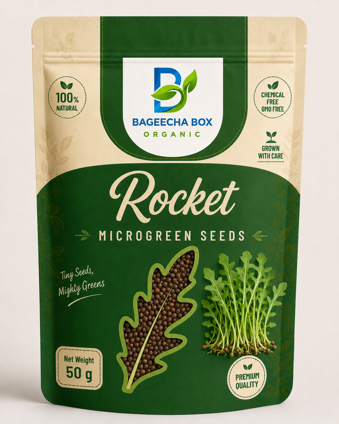 Rocket Arugula microgreen seeds – peppery gourmet salad green | BageechaBox