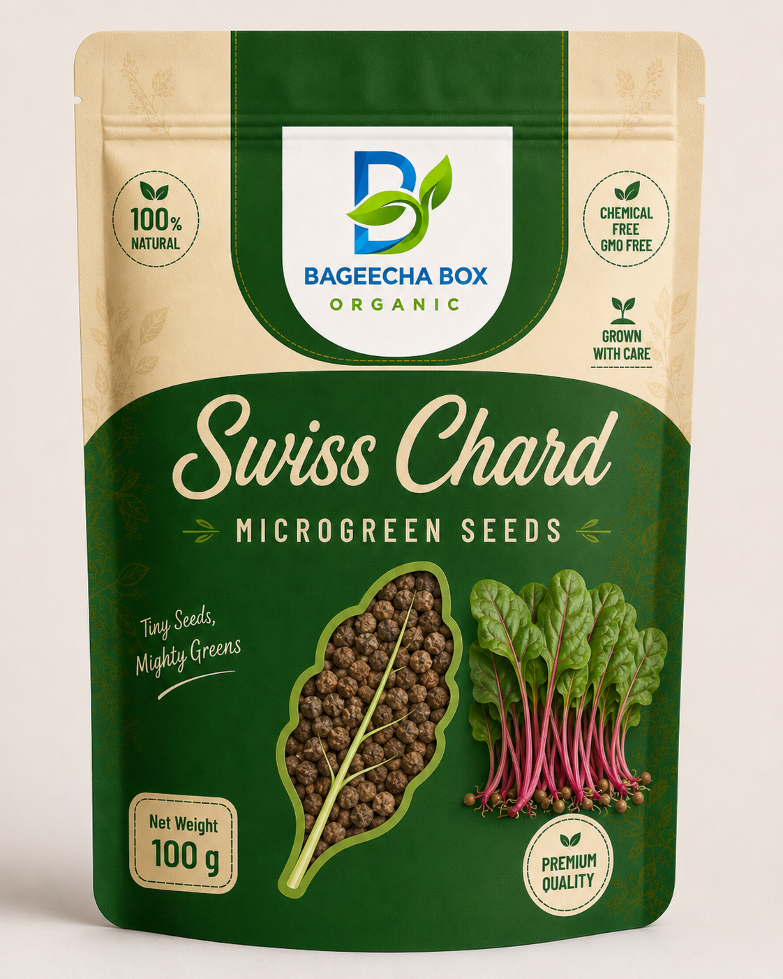 Swiss Chard microgreen seeds – striking colour, 10-12 day harvest | BageechaBox