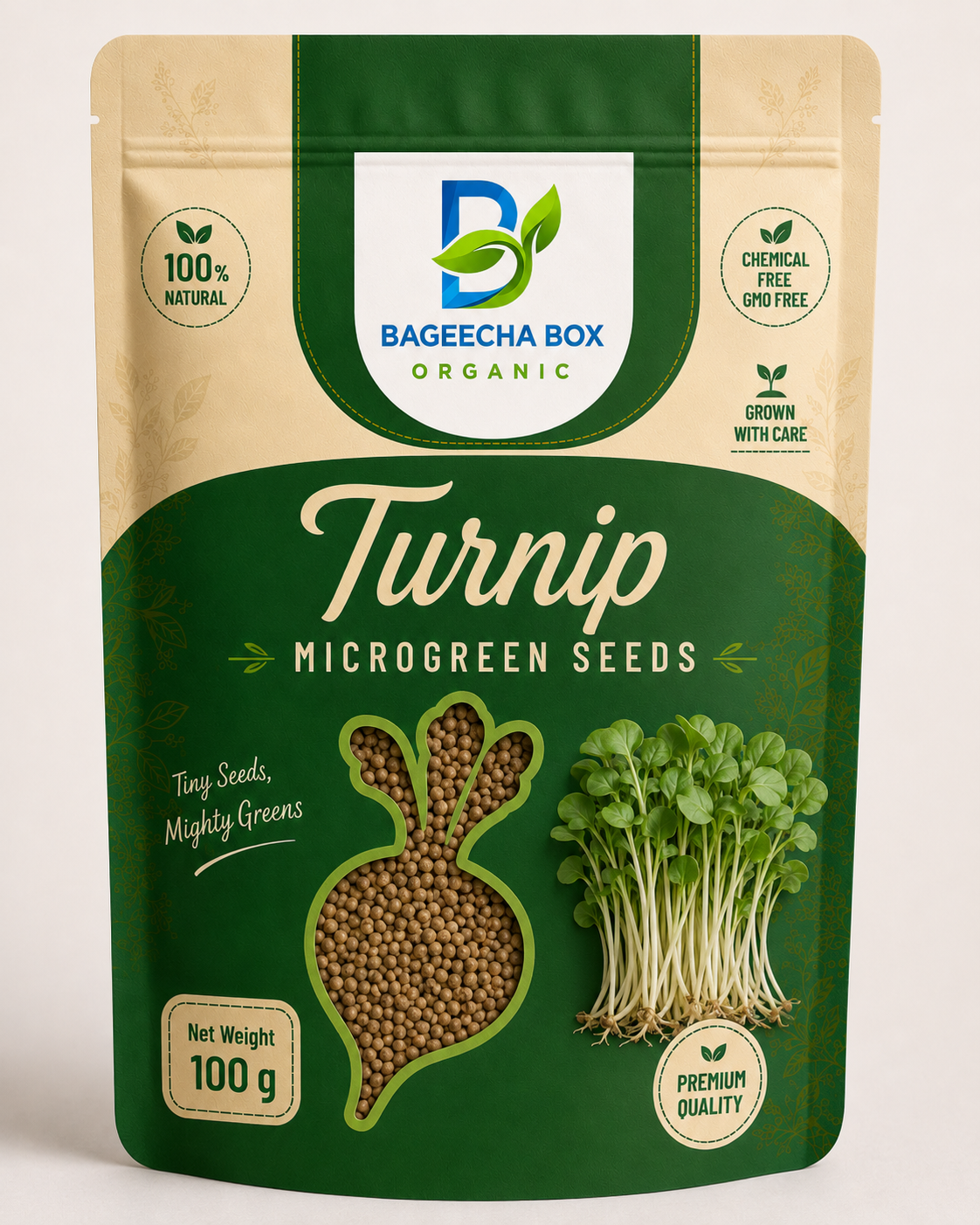 Turnip Shalgam microgreen seeds – mild, iron-rich, easy to grow | BageechaBox