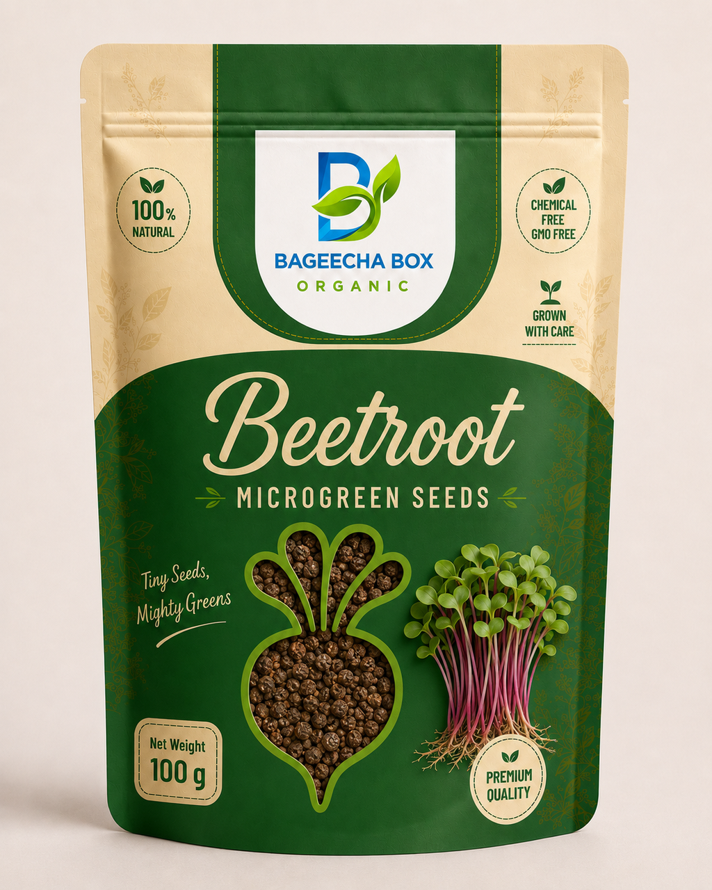 Beetroot microgreen seeds – deep red stems, earthy flavour, non-GMO | BageechaBox