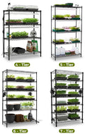 BageechaBox custom wire shelving microgreen growing rack – multi-tier indoor farm setup