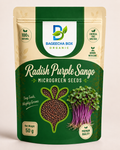 Radish Purple Sango microgreen seeds front – non-GMO, vibrant purple, high germination | BageechaBox India