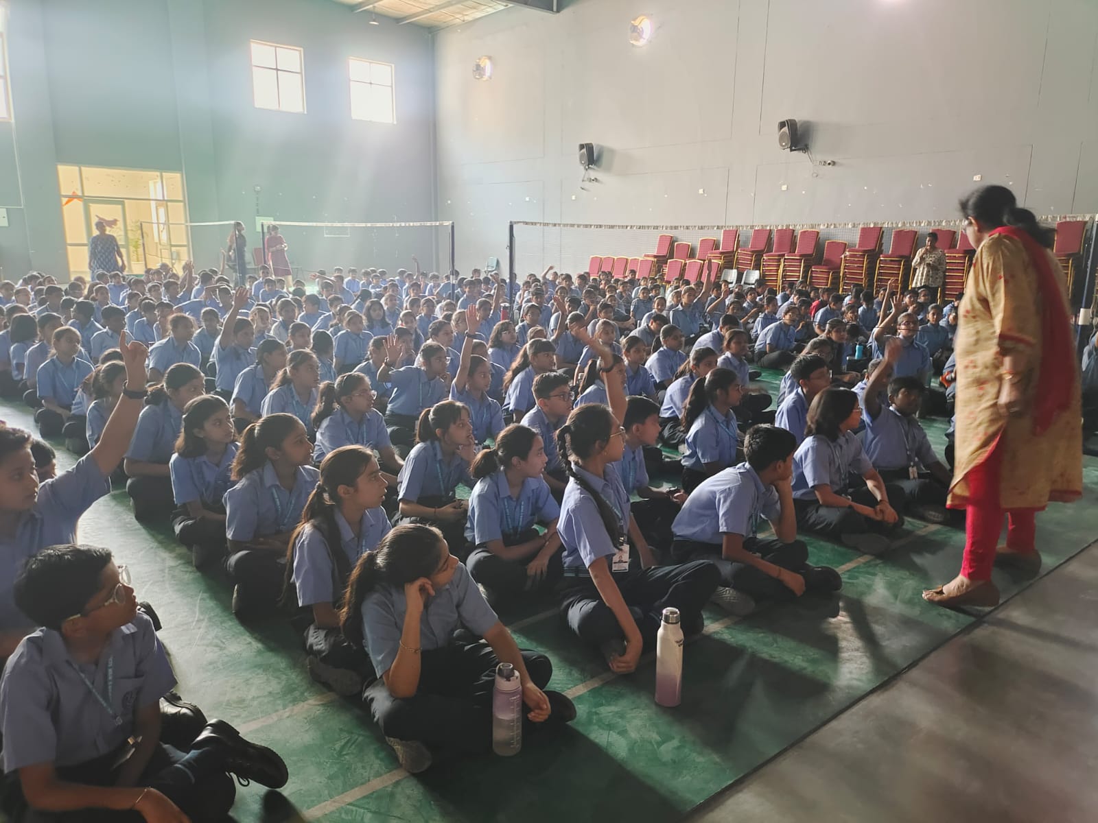 School Training on Microgreens with large audience in India