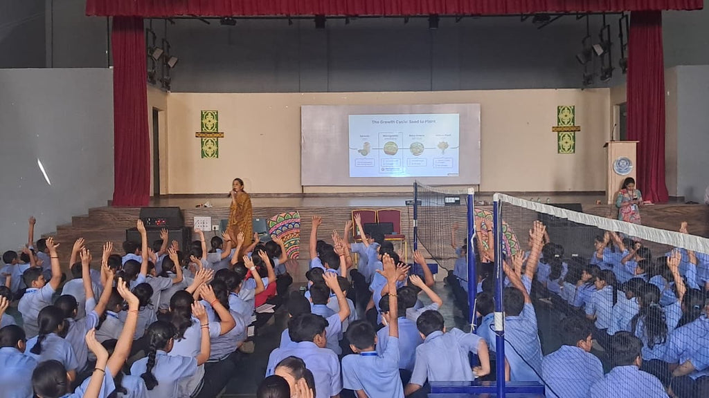BageechaBox microgreens school workshop in Gurugram – interactive growing activity for students